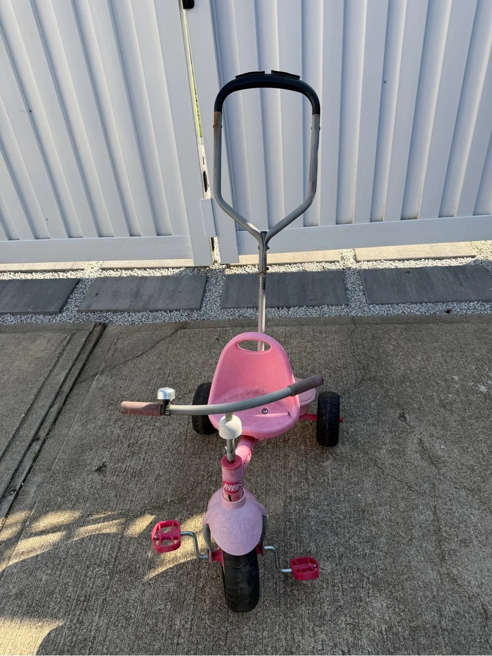 RadioFlyer Kids Tricycle Bike with Push Handle - Ride-On Toy Girls Boys